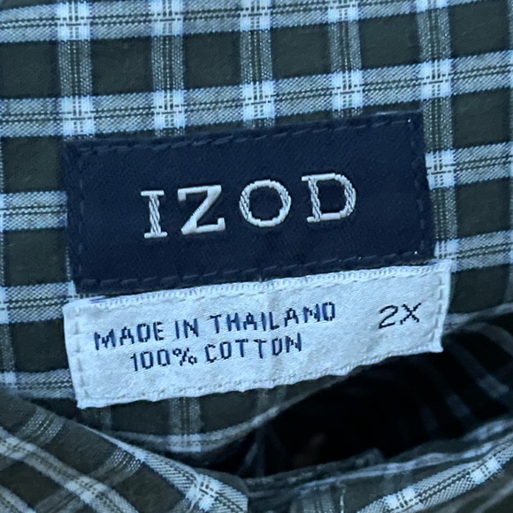 Izod Long Sleeve Button Front Shirt. Size 2X - Picture 5 of 12